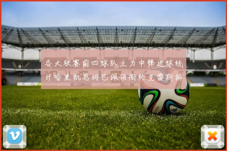 各大联赛前四球队主力中锋进球统计哈里凯恩姆巴佩领衔约克雷斯排名倒数第二