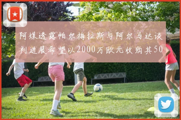 阿媒透露帕尔梅拉斯与阿尔马达谈判进展希望以2000万欧元收购其50所有权